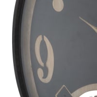 Orologio a pendolo vintage con cassa in legno di Enrico Boselli Milano, anni '40 in vendita su