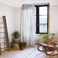 Voilage à Anneaux Douceur D'Intérieur - 140x240 Cm - Tissé, Kaki - Oeko-Tex - Pour Salon/Chambre