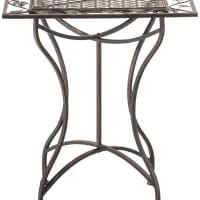 Table D'appoint Jardin En Teck Massif - 2 étagères - Résistante Aux Intempéries - Design Naturel Pour Terrasse Ou Balcon
