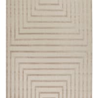 Tappeto interno/esterno grafico a rilievo beige 80x150-Carolina
