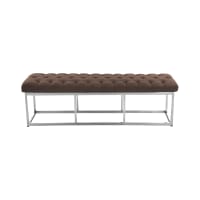 Panca portaoggetti pieghevole in PVC Cappuccino