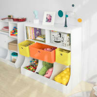 Étagère De Rangement Enfant Pour Jouets Et Livres, 9 Boîtes Amovibles