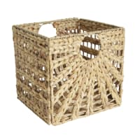 Cestino pieghevole in giunco marino 31x31x31cm-ADDISON