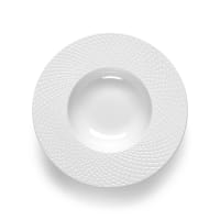 Piatto fondo (x6) in porcellana bianco-Sherane
