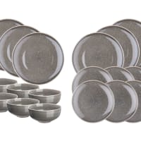 Juego de vajilla stellar - 18 piezas - gris hormigón-Stellar