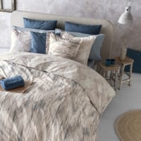 Housse de couette percale de coton aurore lichen Sensei Maison | La Redoute