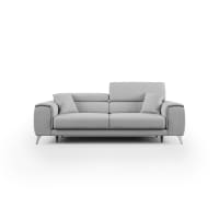 Canapé D'angle POLTRONESOFA 4 Places - Gris - 256 Cm - Assises Coulissantes