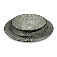 Set di stoviglie da 18 pezzi in arenaria grigio chiaro-Pop