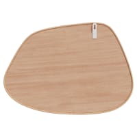 Miroir Design Pour Salon Et Entrée Miroir Organique Charlie - Bois Sapin Naturel, 55cm Miroir Double Orientation