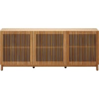 Buffet 3 portes bois/frêne 160 cm-Umea
