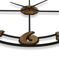 Horloge Murale Style Imitation Stowa – Design Sobre Et épuré – Sans Marque