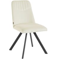 Hjh LIVING Sedia Girevole TARVISO I – Imbottita, Rivestimento In Tessuto, Gambe In Metallo, Beige, Per Sala Da Pranzo E Ufficio - 4
