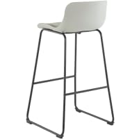 Set Di 2 Sgabelli Da Bar Gracie – Effetto Pelle, Bianco E Nero, Altezza Regolabile, Con Poggiapiedi