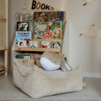 MISIOO Pouf Salon 68x45cm - Pouf Chambre Enfant Et Ado Doux Et Résistant - Fauteuil Poire Confortable