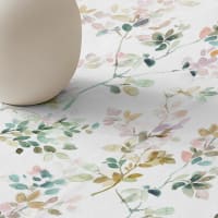 Nappe Ronde En Coton 100% - Motif Floral Multicolore - 53 Pouces (135 Cm) - Neuve