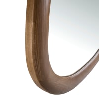Specchio Decorativo Rotondo Ondulato In Legno 66 Cm – Moderno Boho Chic Per Soggiorno, Bagno, Ingresso E Camera Da Letto - 4