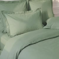 Housse De Couette Percale Coton Soft 140x200 Cm Pourpre - Sensei Maison Easy Care