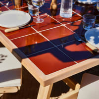 Lot De Condiments De Table Japonais Vintage - Salière, Poivrière, Huilier, Vinaigrier En Céramique Et Bois