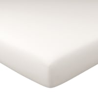 Drap-housse grand bonnet en coton blanc 160x200x40cm-Dh. Coton super gd b