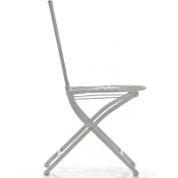 LIFETIME Sedia Pieghevole Bianca – Struttura In Acciaio, Seduta Sagomata, Dimensioni Aperto 58x49,8x82,2 Cm
