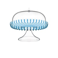 Cloche à gâteaux sur pied diamant en verre
