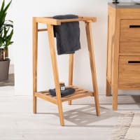 AUBRY GASPARD Échelle Porte-Serviettes En Bambou Naturel - 150 Cm - Élégante Et Pratique Pour Salle De Bain