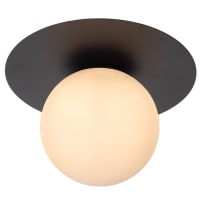 LUCIDE ARTHUR Deckenleuchte – Schwarz, 1x E27, Dimmbar & Für LED Geeignet