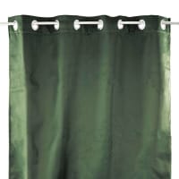 Rideau Occultant Court Pour Placard - Tissu Imitation Lin épais - Rail Adhésif Silencieux - 100x100 Cm Vert - 5