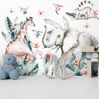 Adesivo murale African animals XXL