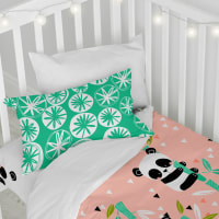 Parure de lit - Housse de couette 100% Gaze de Coton Rose pas cher