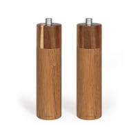Set de 2 moulins sel et poivre manuels Bois