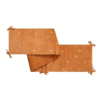 Tour de lit en soft boa camel