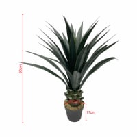 Pianta Artificiale Homescapes Cycas Revoluta In Vaso Nero - Altezza 75 Cm, Foglie Verdi, Ideale Per Casa E Ufficio