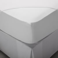 Dazzle Collection 2 Lenzuola Con Angoli Per Letto A Castello 76x190 Cm – 50% Cotone 50% Poliestere – Bianco
