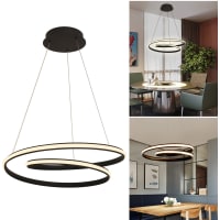 Base Per Lampada Ad Arco QAZQA Editor – Marmo Nero, Diametro 35 Cm, Altezza 5 Cm, Peso 11 Kg, Moderna E Stabile