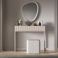 Coiffeuse suspendue avec tiroirs noir 110 cm Evo | Maisons du Monde