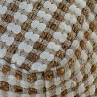 Pouf WADAN Jute Beige 50 cm 50 cm 38 cm