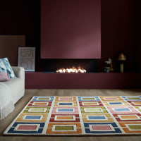 Tapis Népalais En Pure Laine - Marque Esprit - Dimensions Environ 80x150 Cm - Occasion