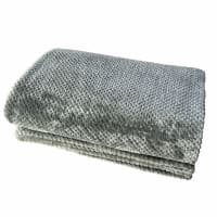 Coperta con interno effetto pile 80x100 cm - VERDE - 15.00