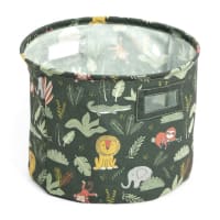Panier de rangement rond  38x30 cm-Le roi de la jungle