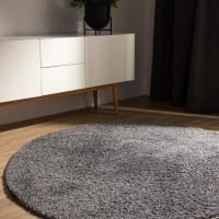 SURYA Tappeto Rotondo Shaggy Unito Grigio 160 | Leroy Merlin