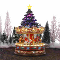 Corona Roja De Poliéster Para Nacimiento O Decoración Navideña - Medidas 50x5x50 Cm, Perfecta Para Adornar En Navidad