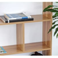 Libreria a Cubi in Legno, Scaffale Aperto a 3 Livelli con 8 Cubi, Libreria Scaffale Espositore per Soggiorno, Camera da Letto (Naturale) | Leroy Merlin
