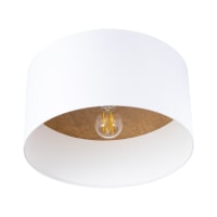 Lampade da soffitto bianco/marrone chiaro tessuto/legno/acciaio-Telesto
