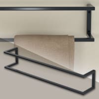 Toallero De Pared Blanco - Toallero De Pared Para El Baño, Sin Taladrar Doble 50cm Organizacion Y Elegancia 91427272