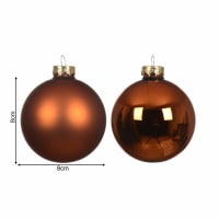 Set da 24 palline natalizia di plastica colore Oro, 4 motivi