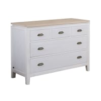 BAÏTA Utah Console, Legno, Bianco, L80 Cm