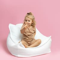 Lounge Pug - Poltrona Sacco Per Bambini - Poufs - Motivo per Bambini - Stella Rosa– Big Bertha