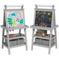 Caballete de pintura 59x48x118 cm gris