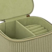 Boîte à Bijoux Voyage En Velours Avec Initiale S – 16x11x5 Cm, Avec Miroir, Double Couche, Rangement Organisé - 7
